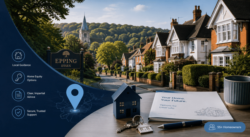 Equity Release Adviser in Epping with local property guidance for homeowners aged 55 and over.