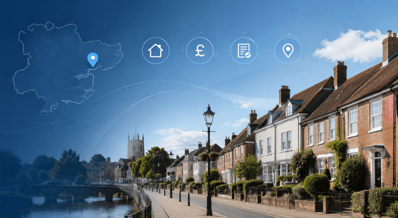 Equity Release Adviser in Witham with Essex location map, local homes and equity release icons