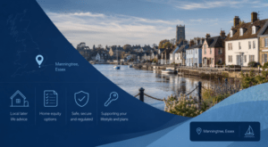 Equity Release Adviser in Manningtree with a scenic waterfront view of Manningtree, Essex.