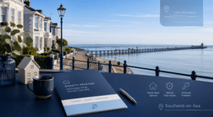 Equity Release Adviser in Southend-on-Sea with coastal homes, the seafront and Southend Pier.