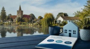 Equity Release Adviser in Barling: A calm, location-led hero image featuring Barling’s village character, with subtle equity release symbolism in Connect’s dark and light blue palette.