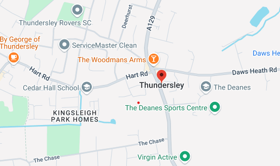 Map of Thundersley