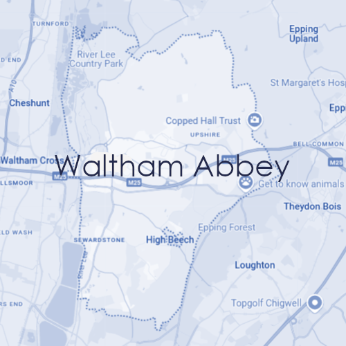 Map of Waltham Abbey