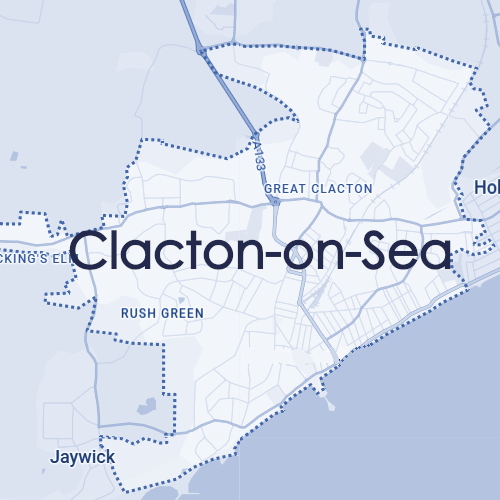 Map of Clacton-on-Sea