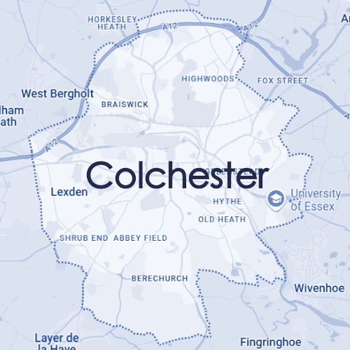 Map of Colchester