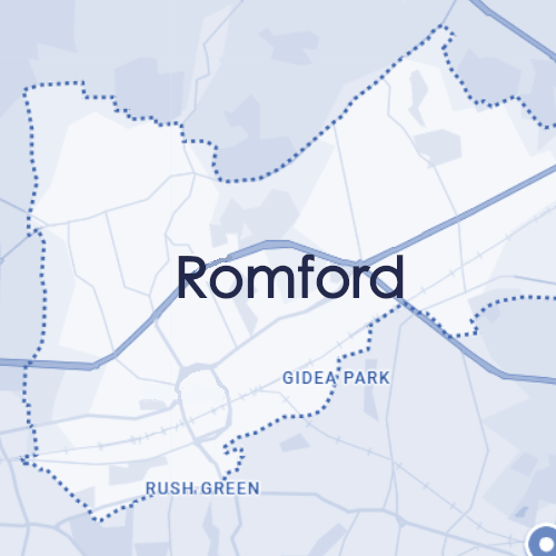 Map of Romford