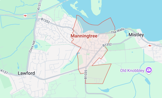 Map of Manningtree