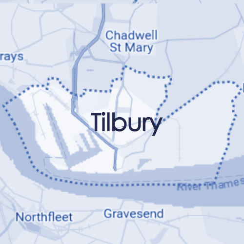 Map of Tilbury