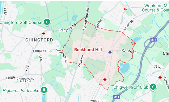 Map of Buckhurst Hill