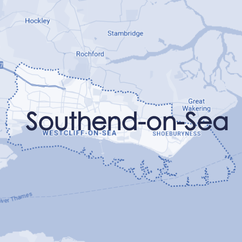 Map of Southend-on-Sea