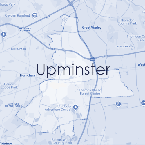 Map of Upminster