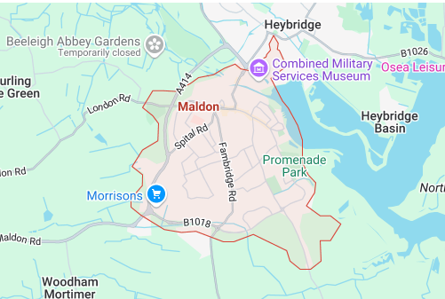 Map of Maldon