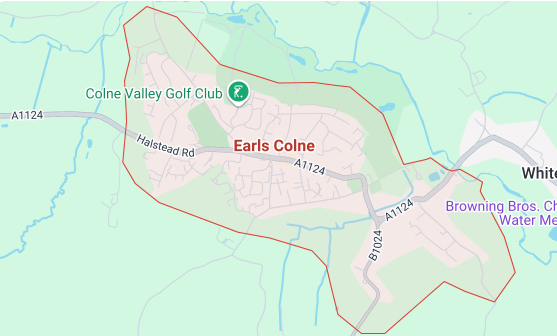 Map of Earls Colne