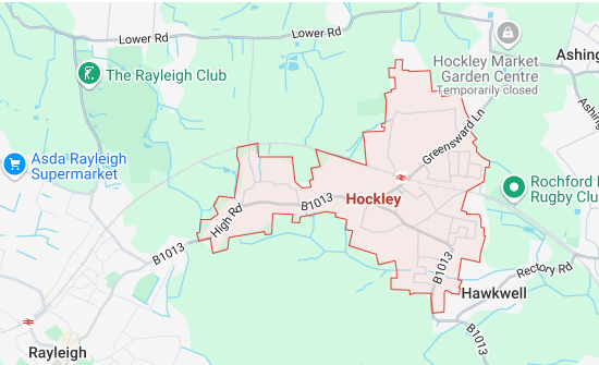 Map of Hockley