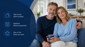 Flexible Lifetime Mortgage options for a couple planning later-life lending at home