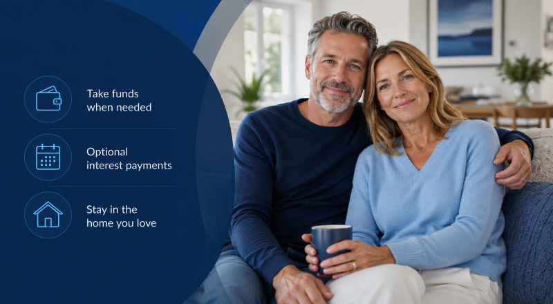Flexible Lifetime Mortgage options for a couple planning later-life lending at home