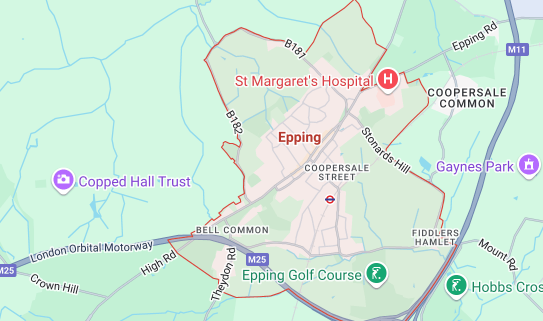 Map of Epping