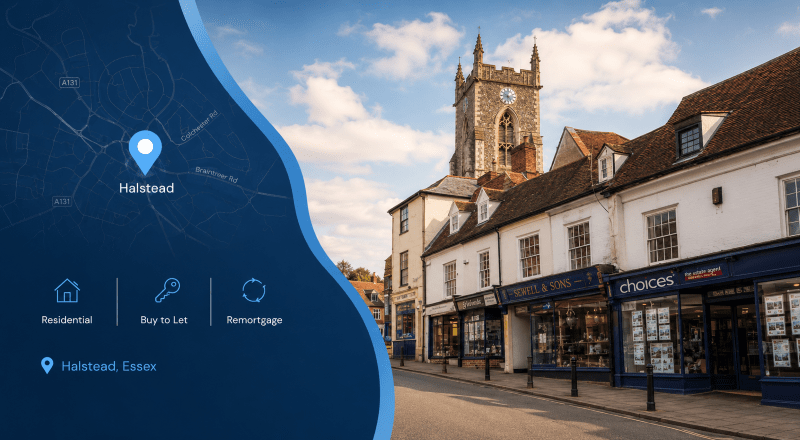 Equity Release Adviser in Somerset location map with property and later-life lending icons in Connect’s dark blue and light blue branding.