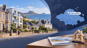 Equity Release Advisers in East Lothian with local homes, East Lothian map and location marker